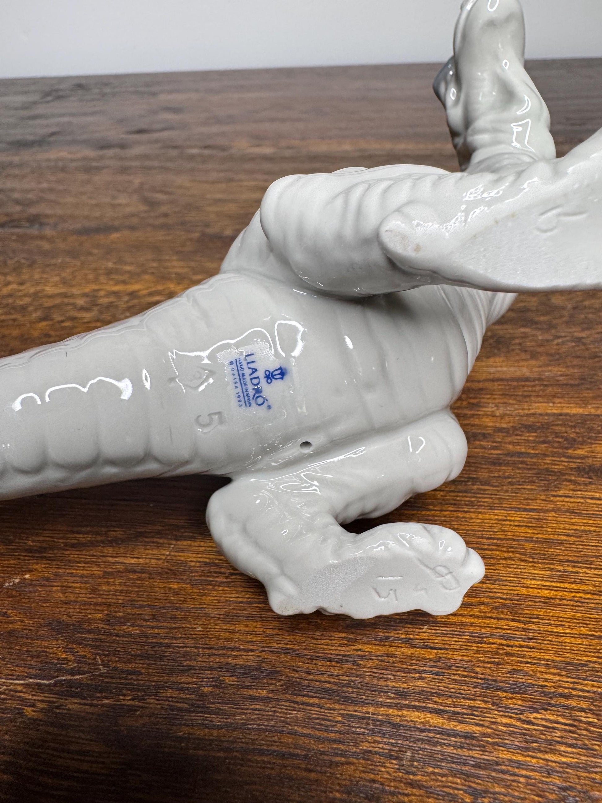 Vintage Lladro “Rex” Dinosaur Figurine with Original Box