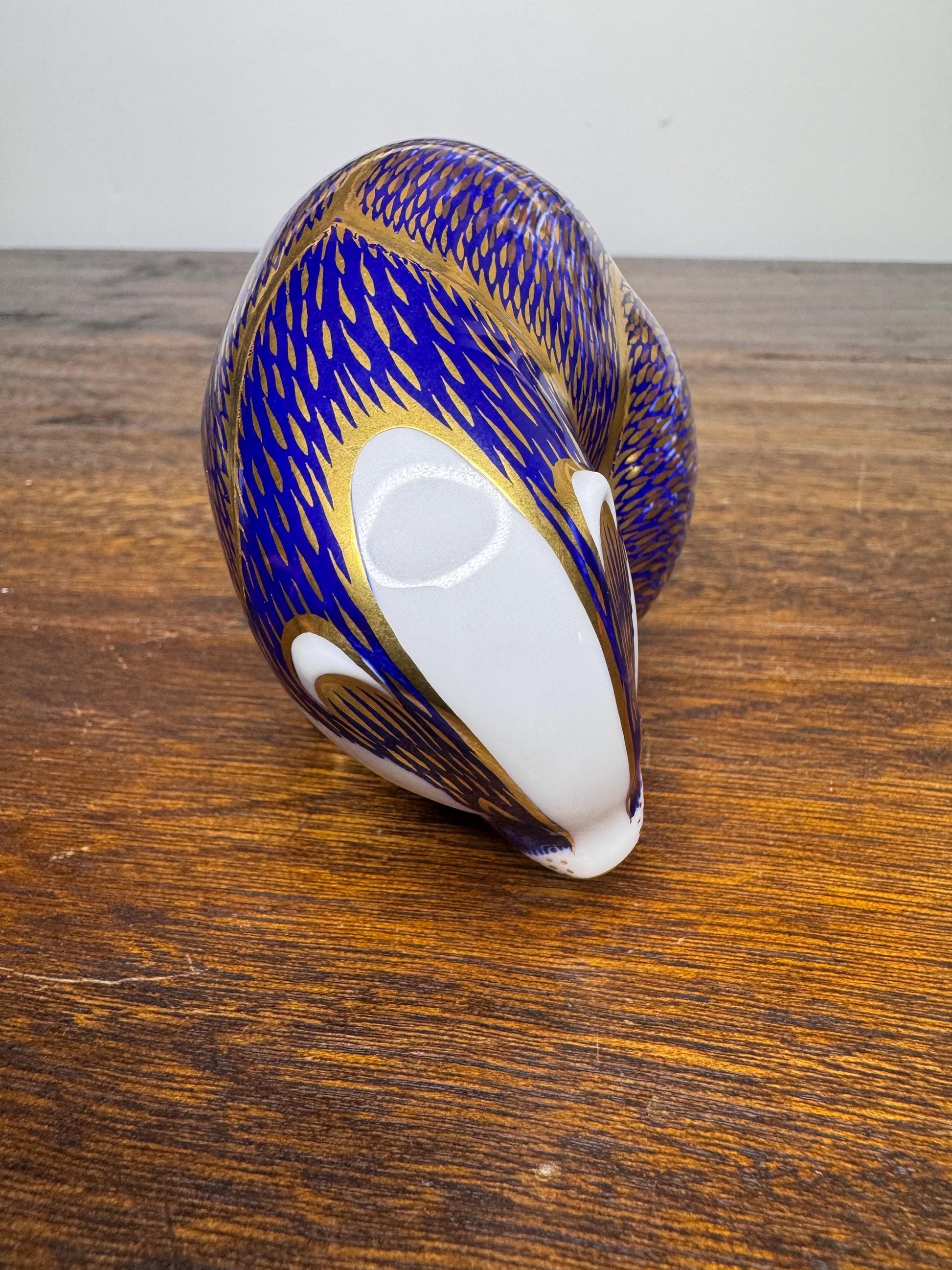 Royal Crown Derby Honey Badger w/ Gold Stopper