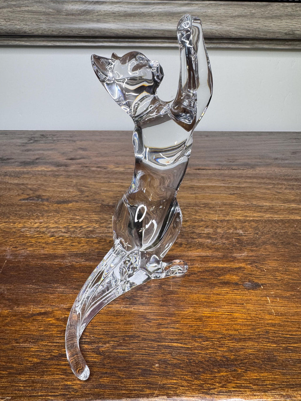 Baccarat Crystal Cat Playing