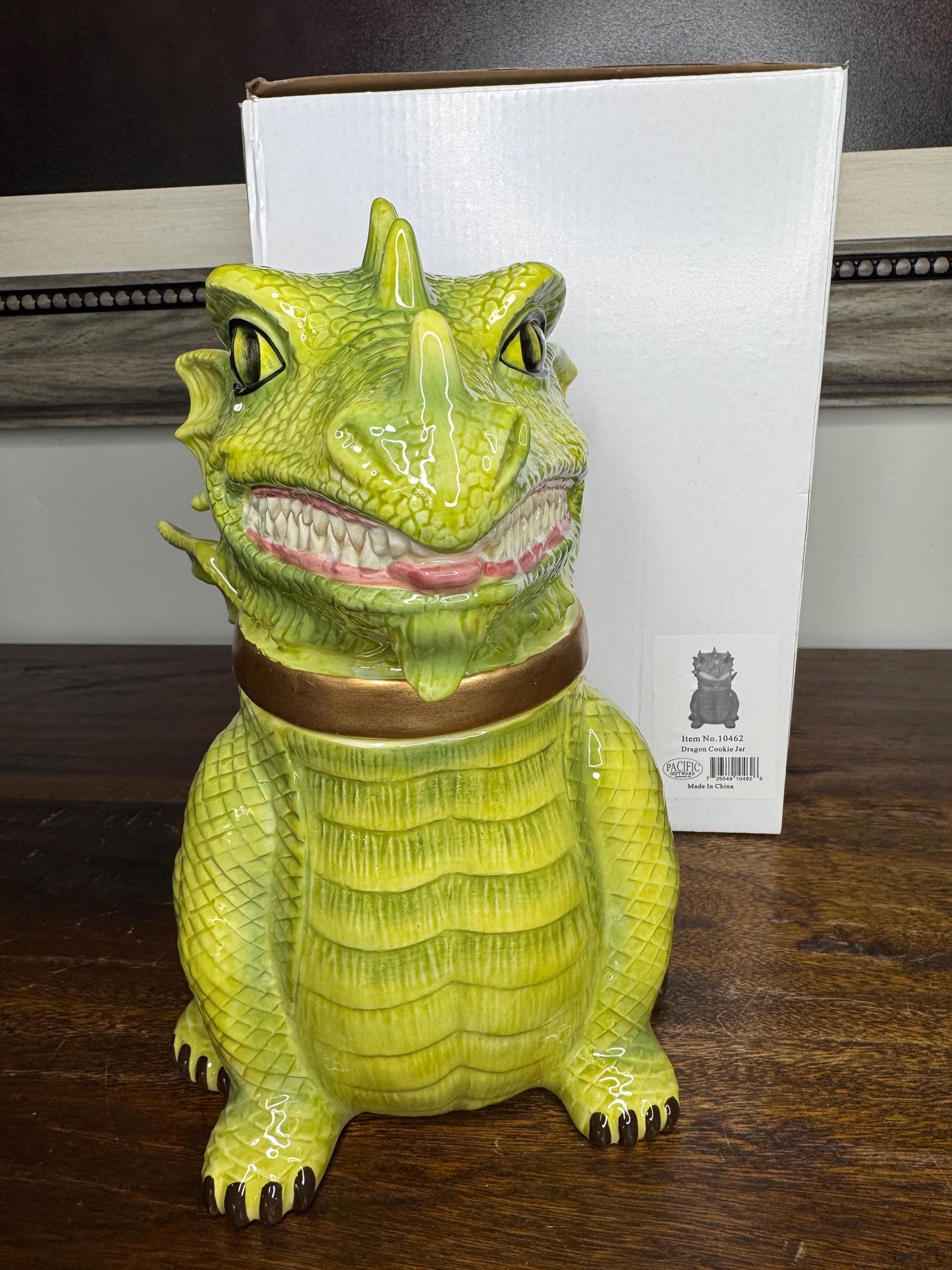 NIB Dragon Cookie Jar
