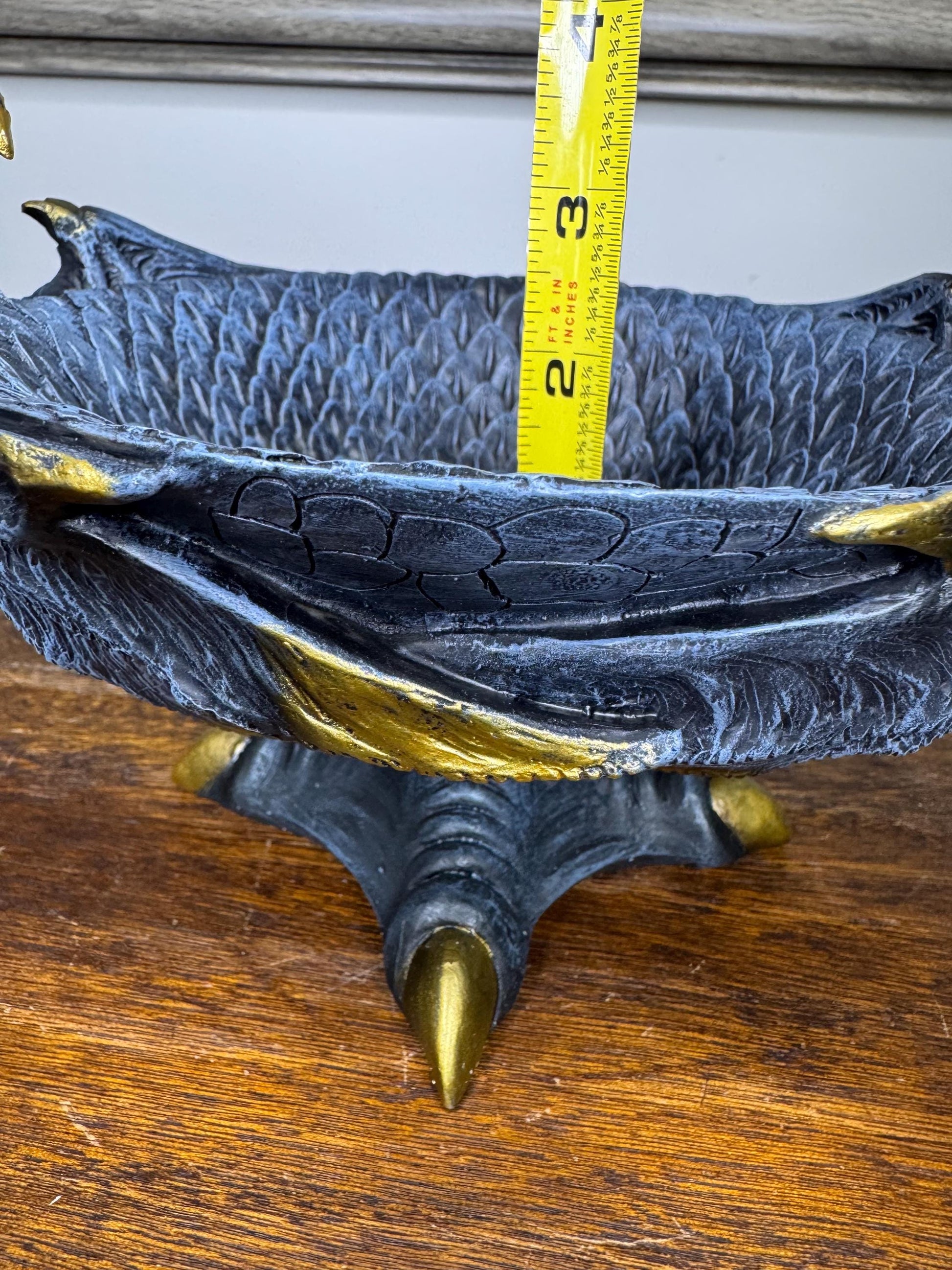 NIB Detailed Decorative Dragon Bowl