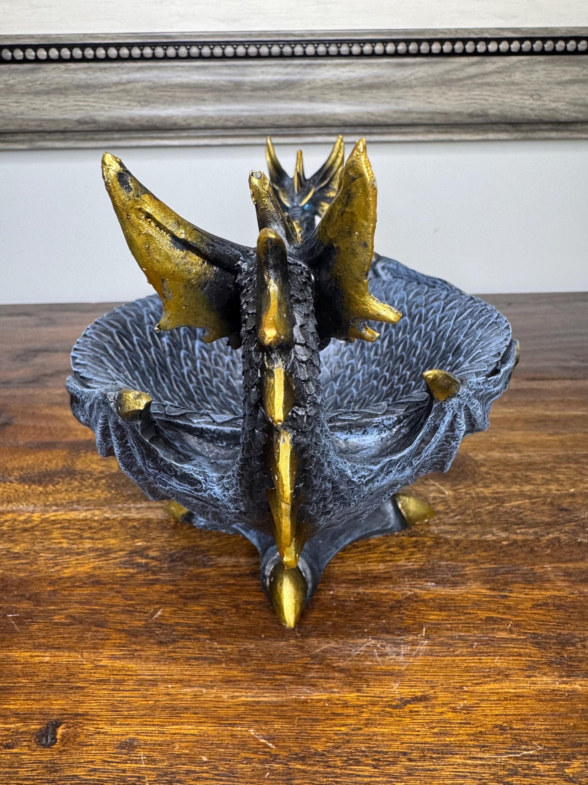 NIB Detailed Decorative Dragon Bowl