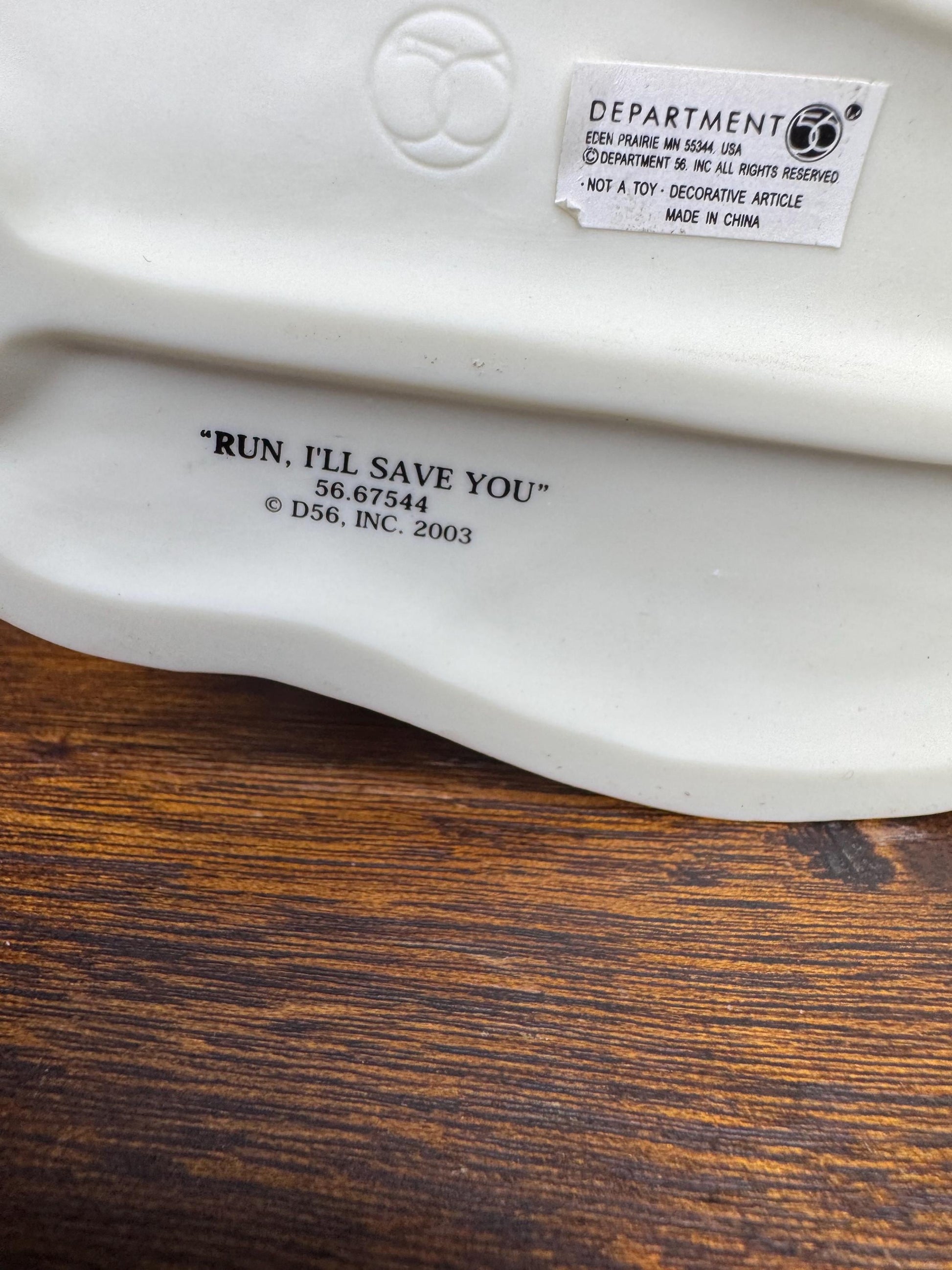 Dept 56 Snowbabies “Run! I’ll Save You” Figurine