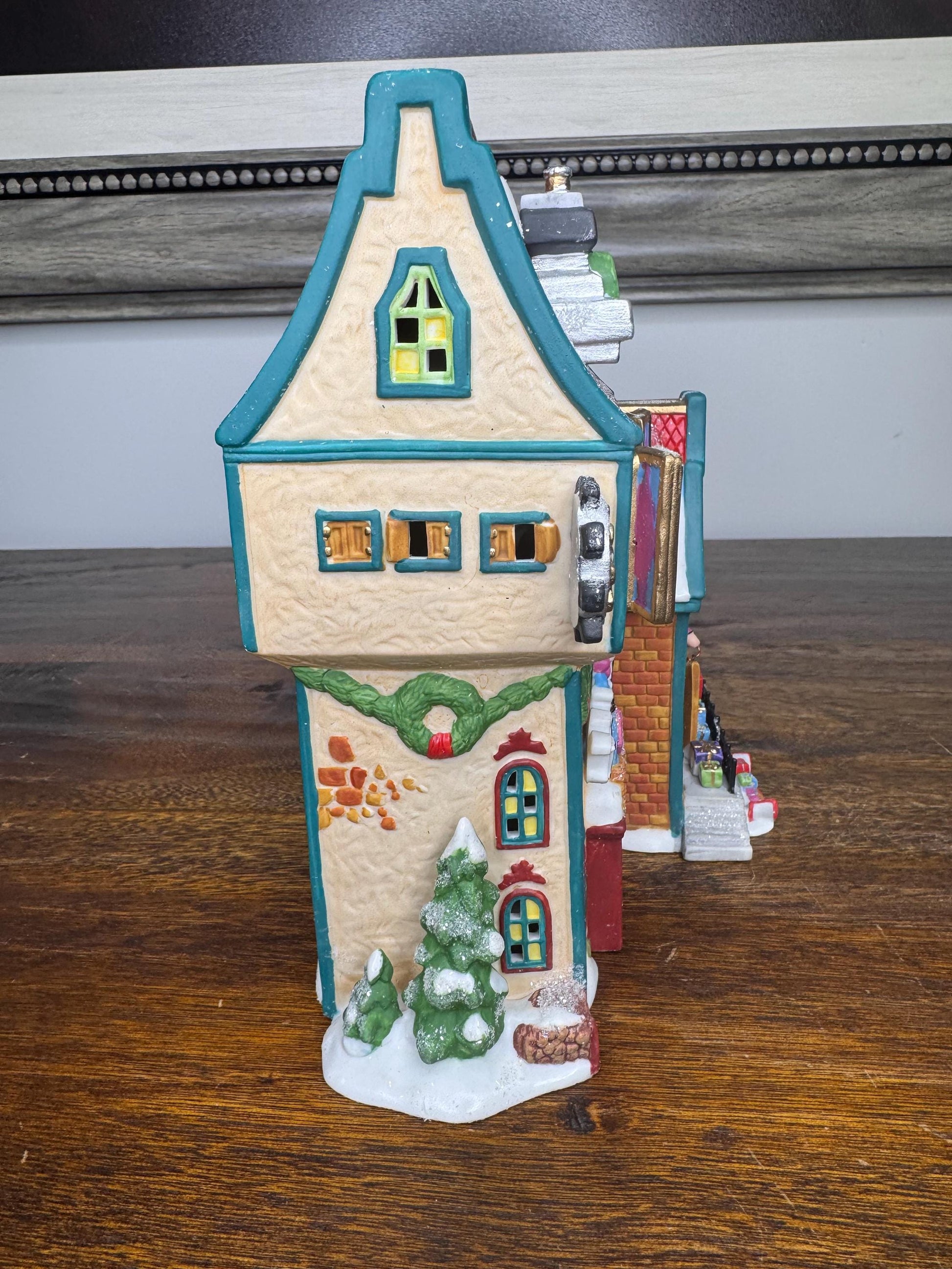 Vintage Dept 56 North Pole Village "Jack in the Box Plant No. 2 Light Up Building