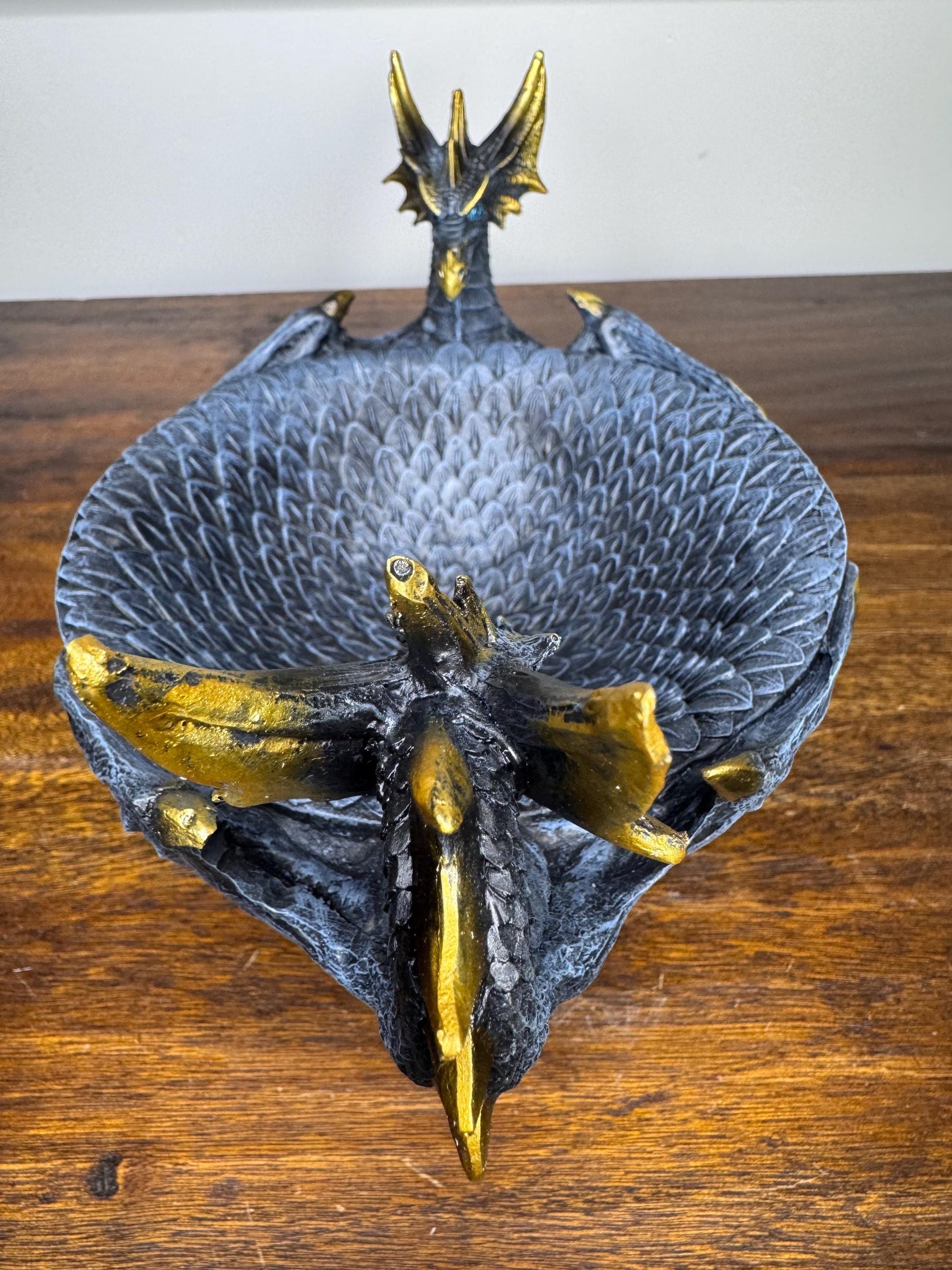 NIB Detailed Decorative Dragon Bowl