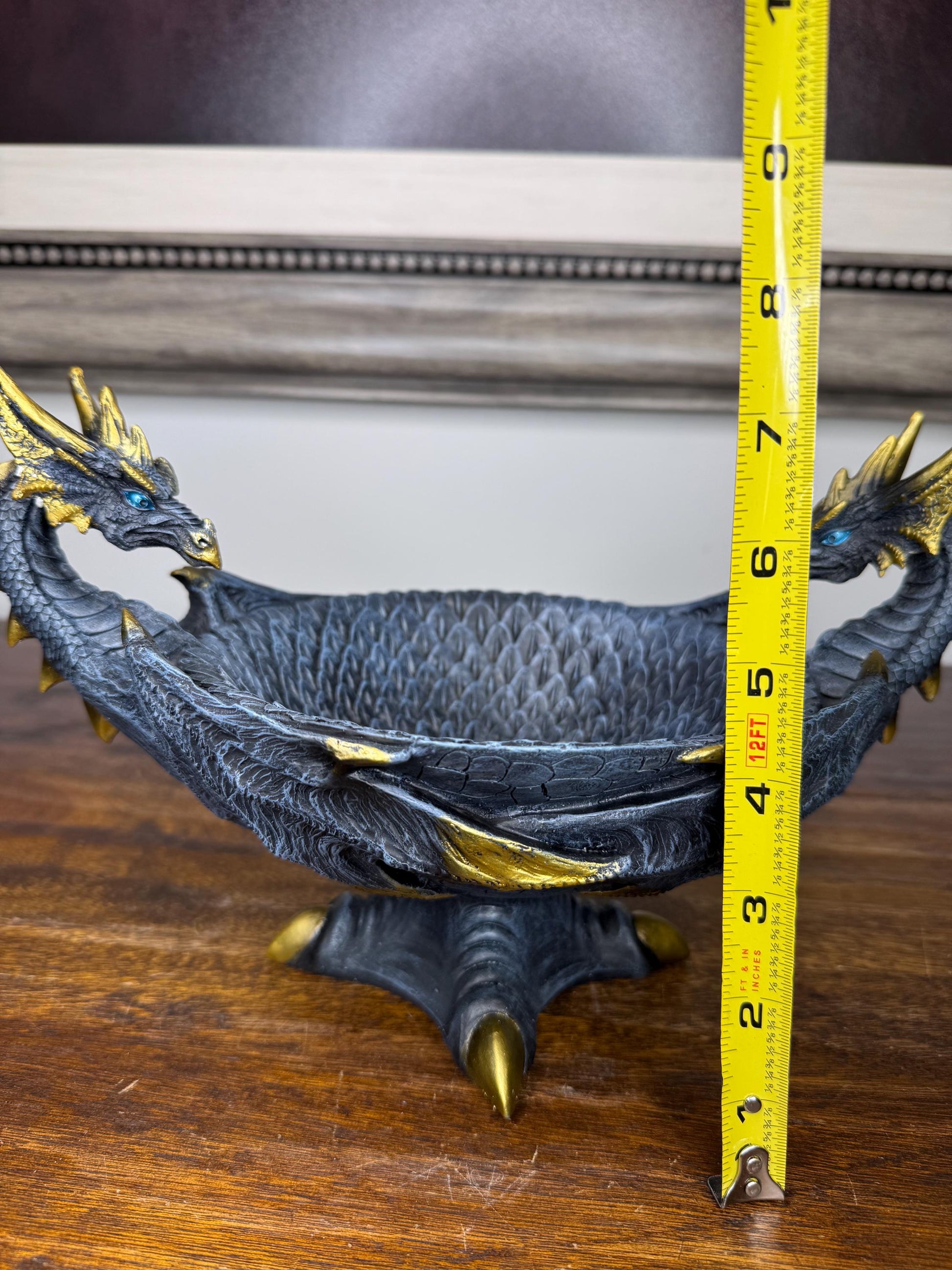 NIB Detailed Decorative Dragon Bowl