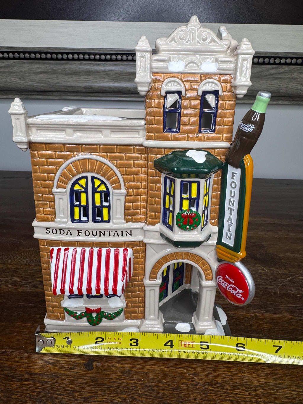 Retired Dept 56 Snow Village Coca Cola Corner Drugstore w/ Original Box