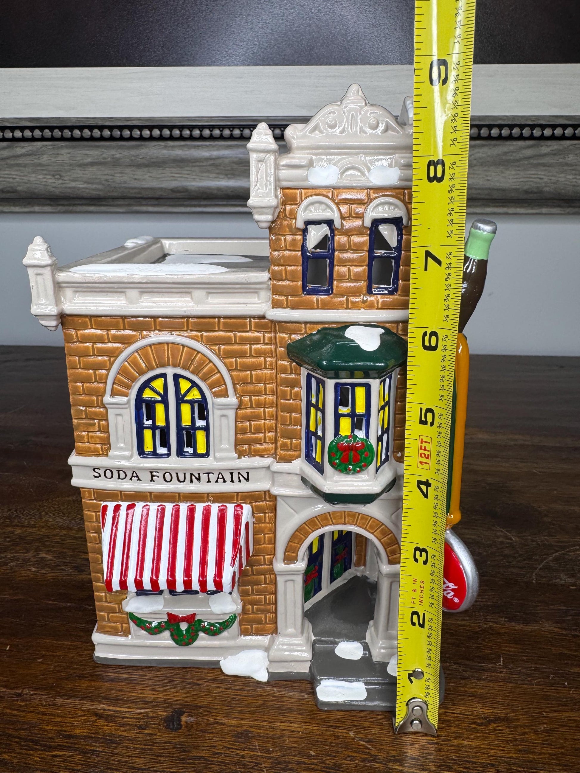 Retired Dept 56 Snow Village Coca Cola Corner Drugstore w/ Original Box