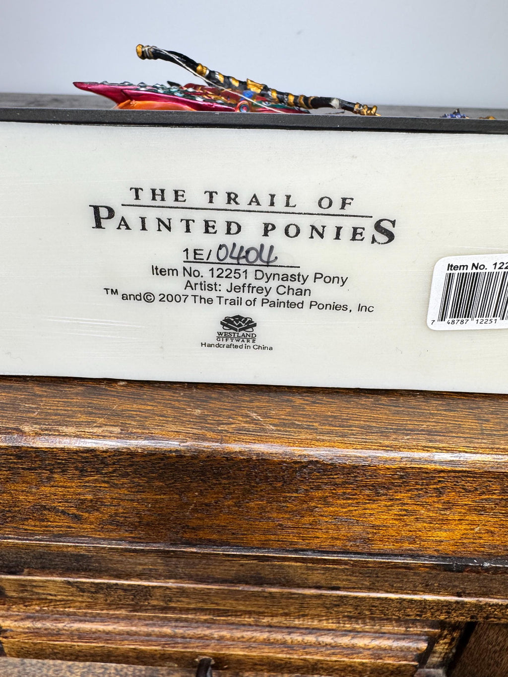 Trail of Painted Ponies Dynasty Pony 1E Low Number w/ Tag, Box