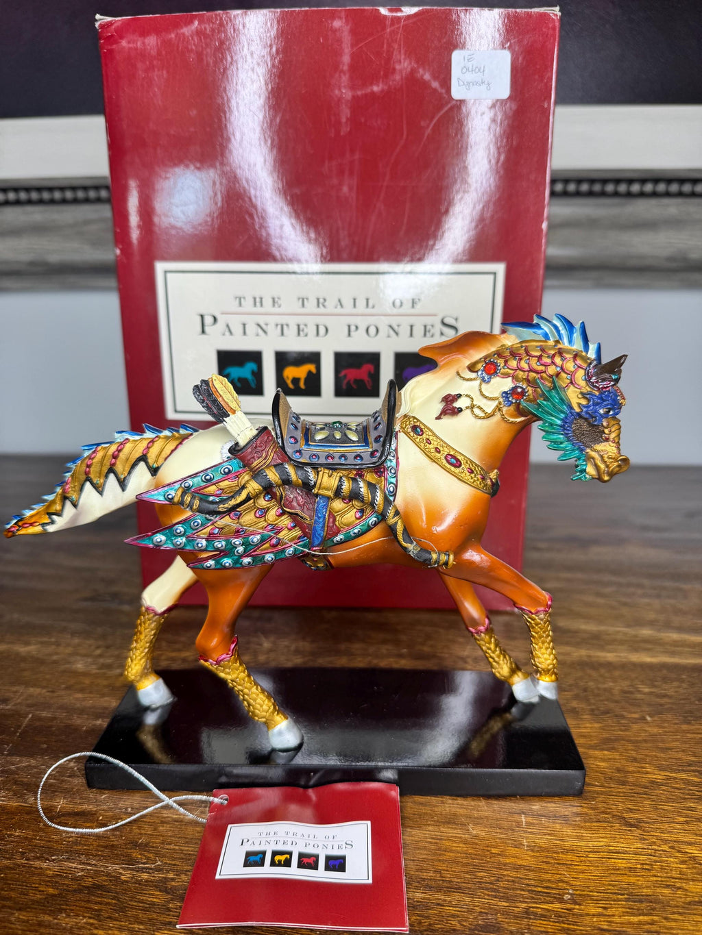 Trail of Painted Ponies Dynasty Pony 1E Low Number w/ Tag, Box