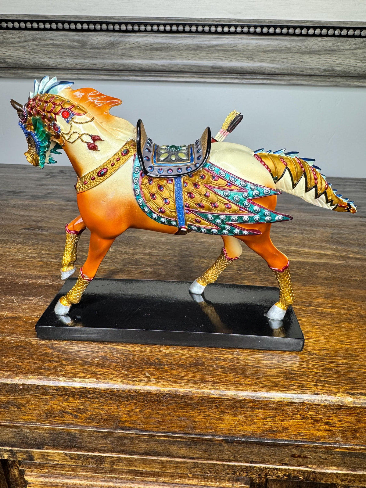 Trail of Painted Ponies Dynasty Pony 1E Low Number w/ Tag, Box