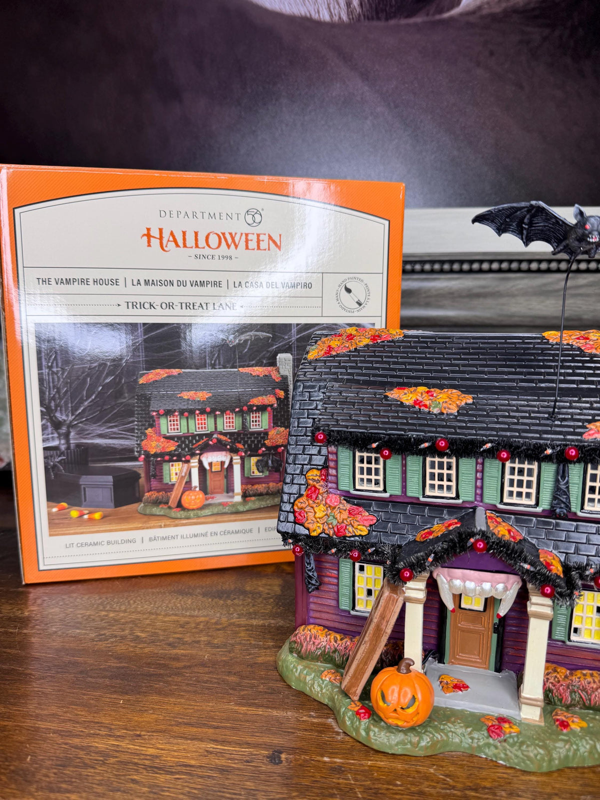 Dept 56 Snow Village Halloween Vampire House NIB