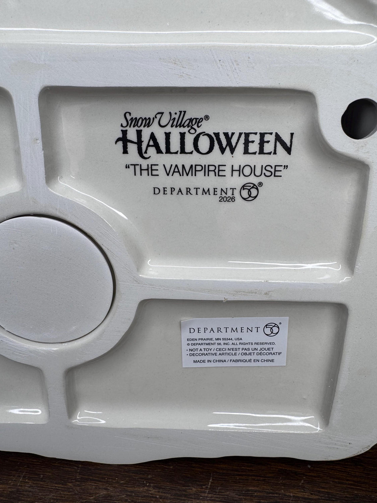 Dept 56 Snow Village Halloween Vampire House NIB
