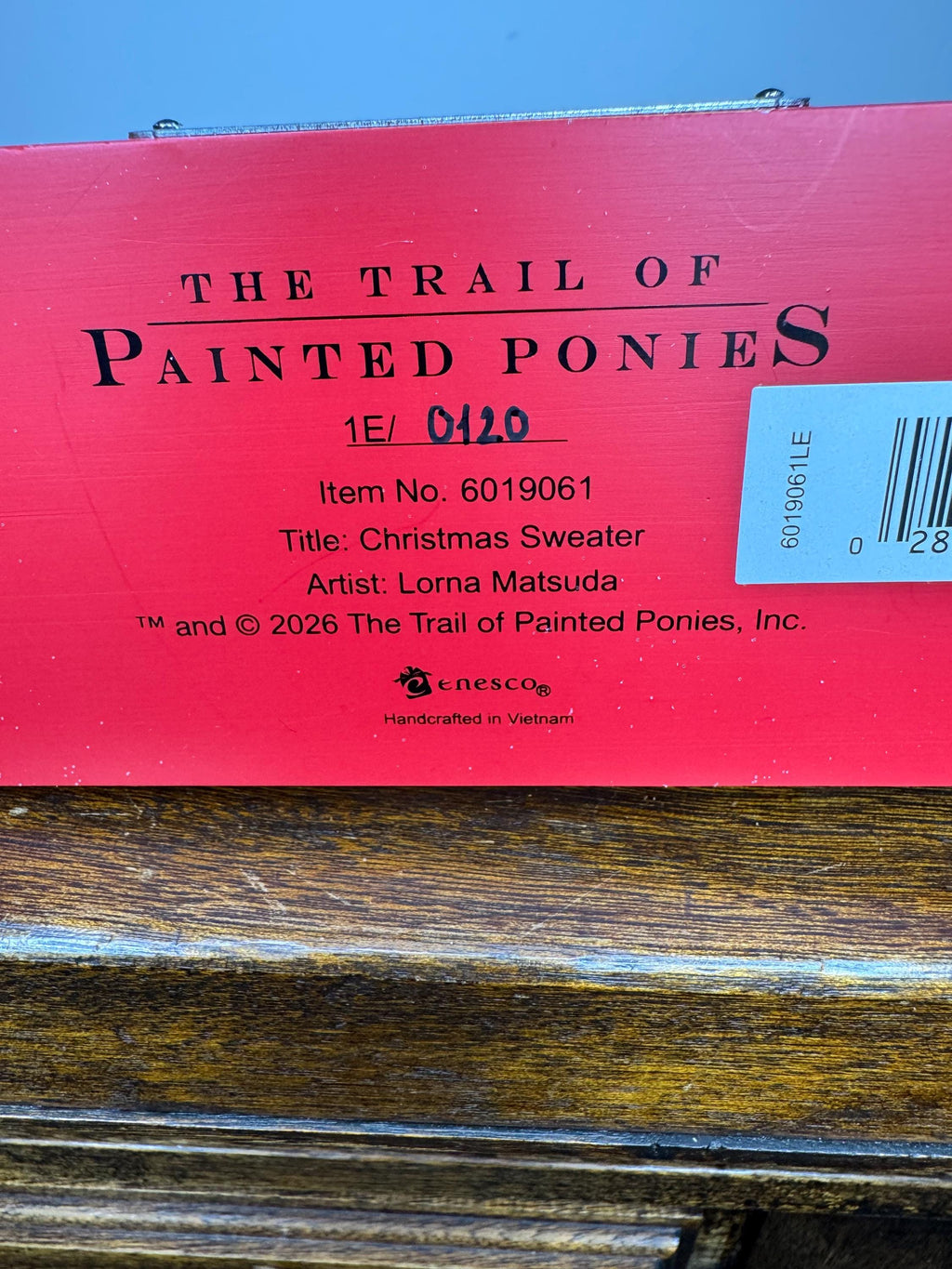NIB Trail of Painted Ponies Christmas Sweater 1E Low Number