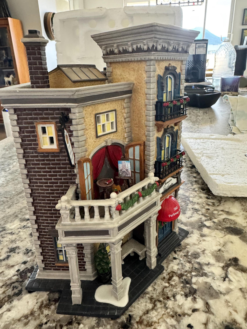 Vintage Dept 56 Light up Building "Jamison Art Center" NO BOX
