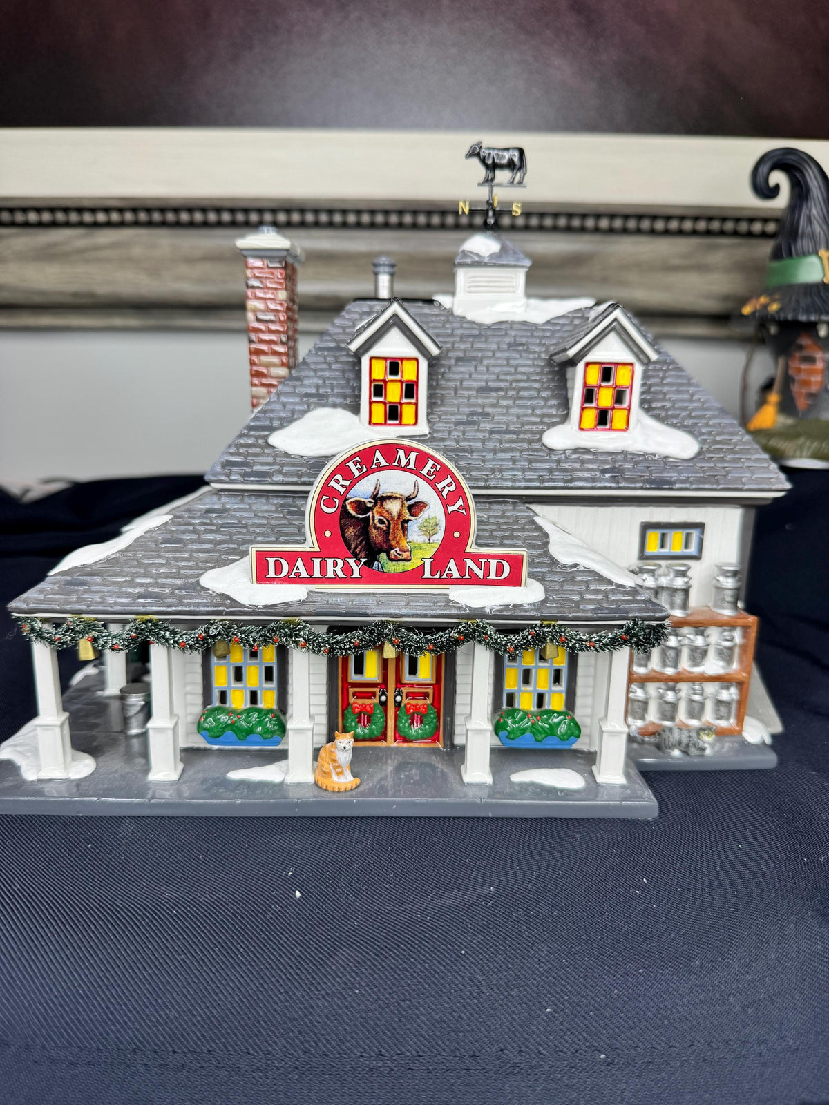 Dept 56 Original Snow Village Dairy Land Creamery w/ Fresh Dairy Delivery Truck in Original Boxes
