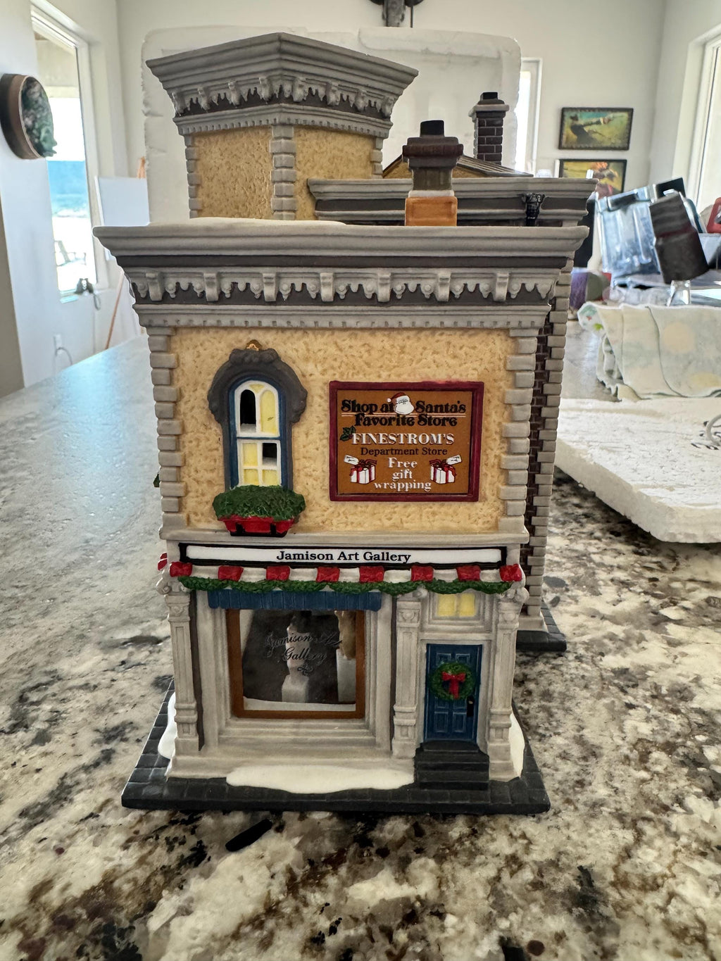 Vintage Dept 56 Light up Building "Jamison Art Center" NO BOX