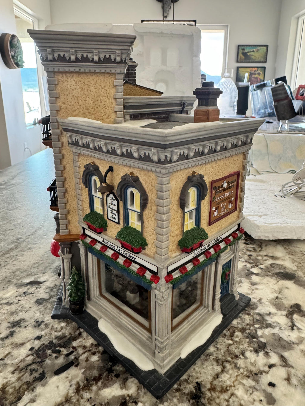 Vintage Dept 56 Light up Building "Jamison Art Center" NO BOX