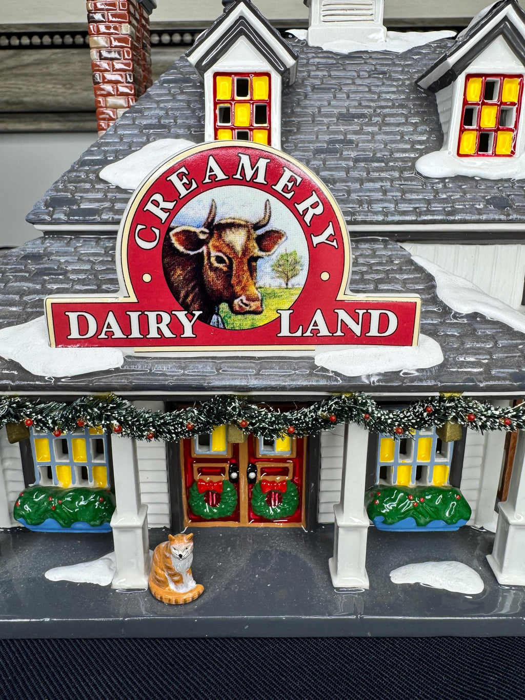 Dept 56 Original Snow Village Dairy Land Creamery w/ Fresh Dairy Delivery Truck in Original Boxes