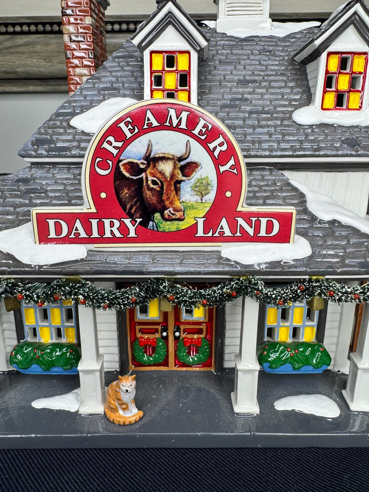 Dept 56 Original Snow Village Dairy Land Creamery w/ Fresh Dairy Delivery Truck in Original Boxes